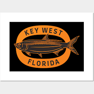 Keywest Florida Tarpon Fishing Posters and Art